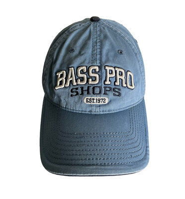 Bass Pro Shops 1972 Blue Canvas Hat Cap Embroidered Letters | eBay