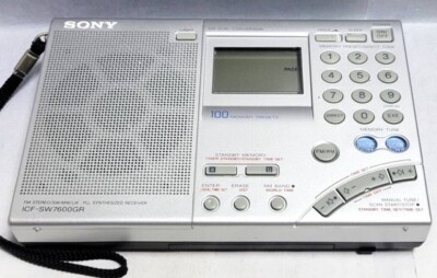 SONY World Band Receiver ICF-SW7600GR AM/FM/SW/SSB Radio Used