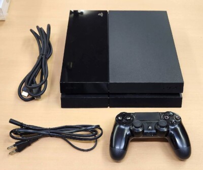 Sony PlayStation 4 PS4 Jet Black Original 500GB Console