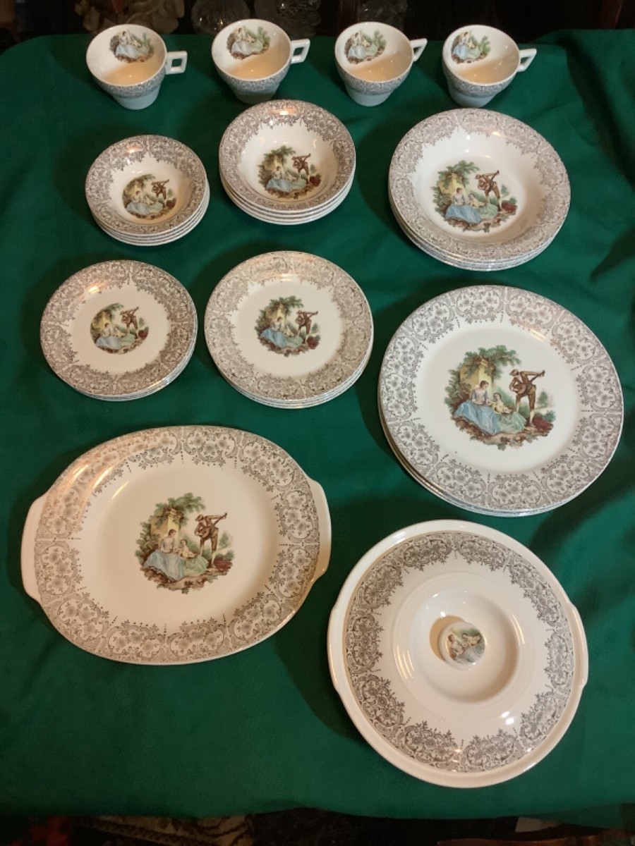 1940's American Limoges Triumph IT-S284 Warranted 22K Gold China D