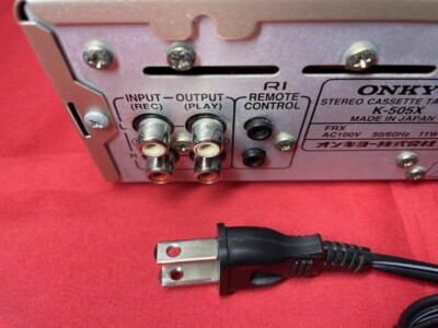 ONKYO K 505X Stereo Cassette Tape Deck Silver Working Teseted | eBay