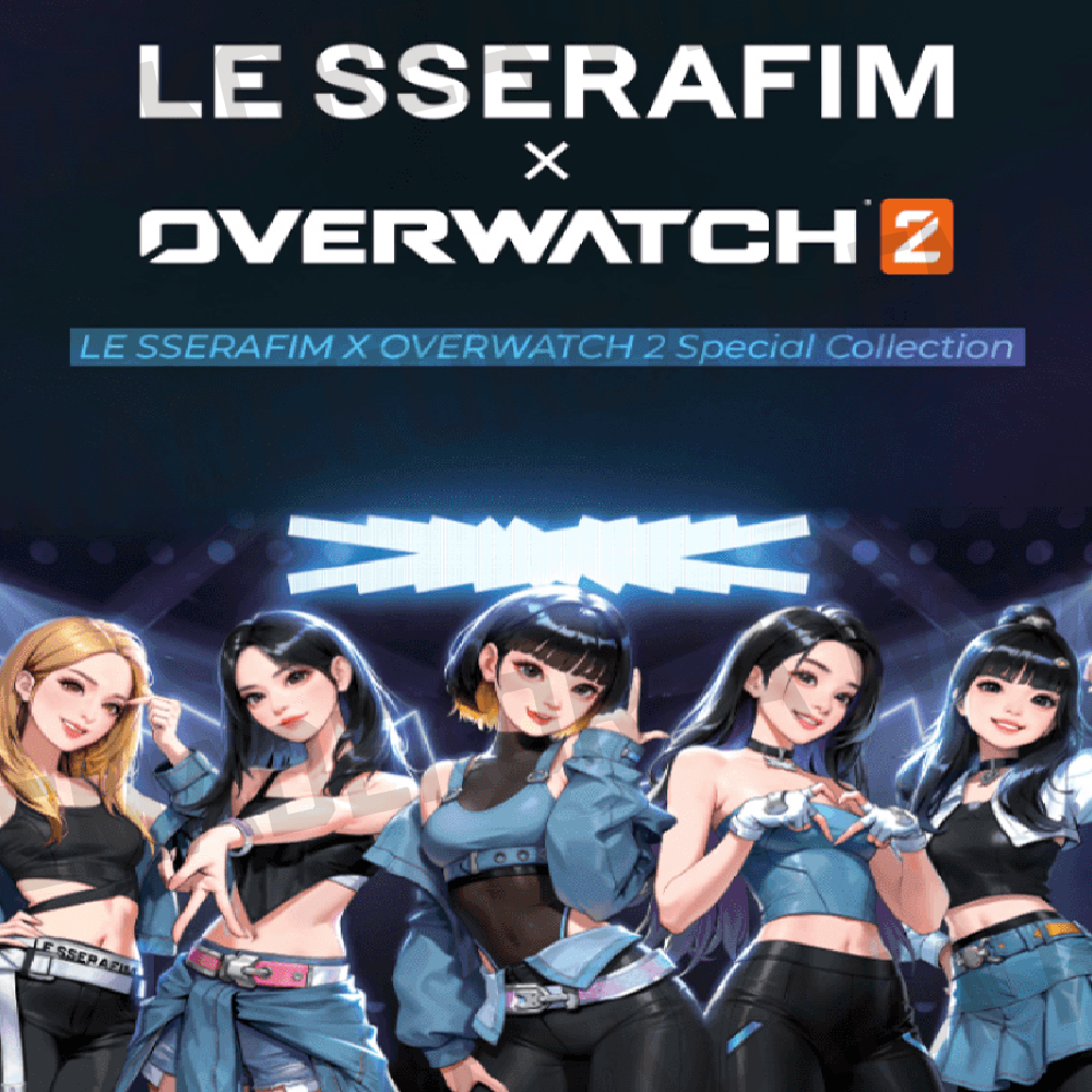 LE SSERAFIM X OVERWATCH 2 Official MD Mouse Pad / Keyring / Phone