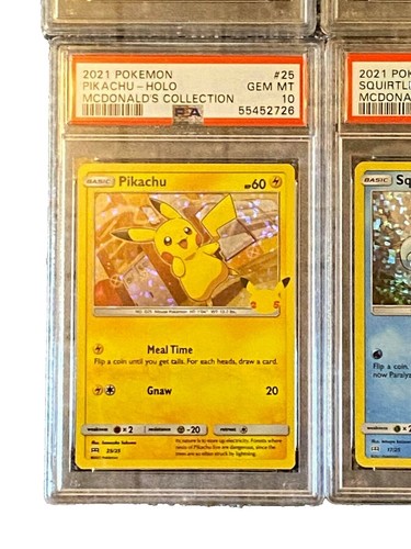 PSA 10 GEM MINT 2021 Pokemon McDonald's Pikachu HOLO 25/25! Rare