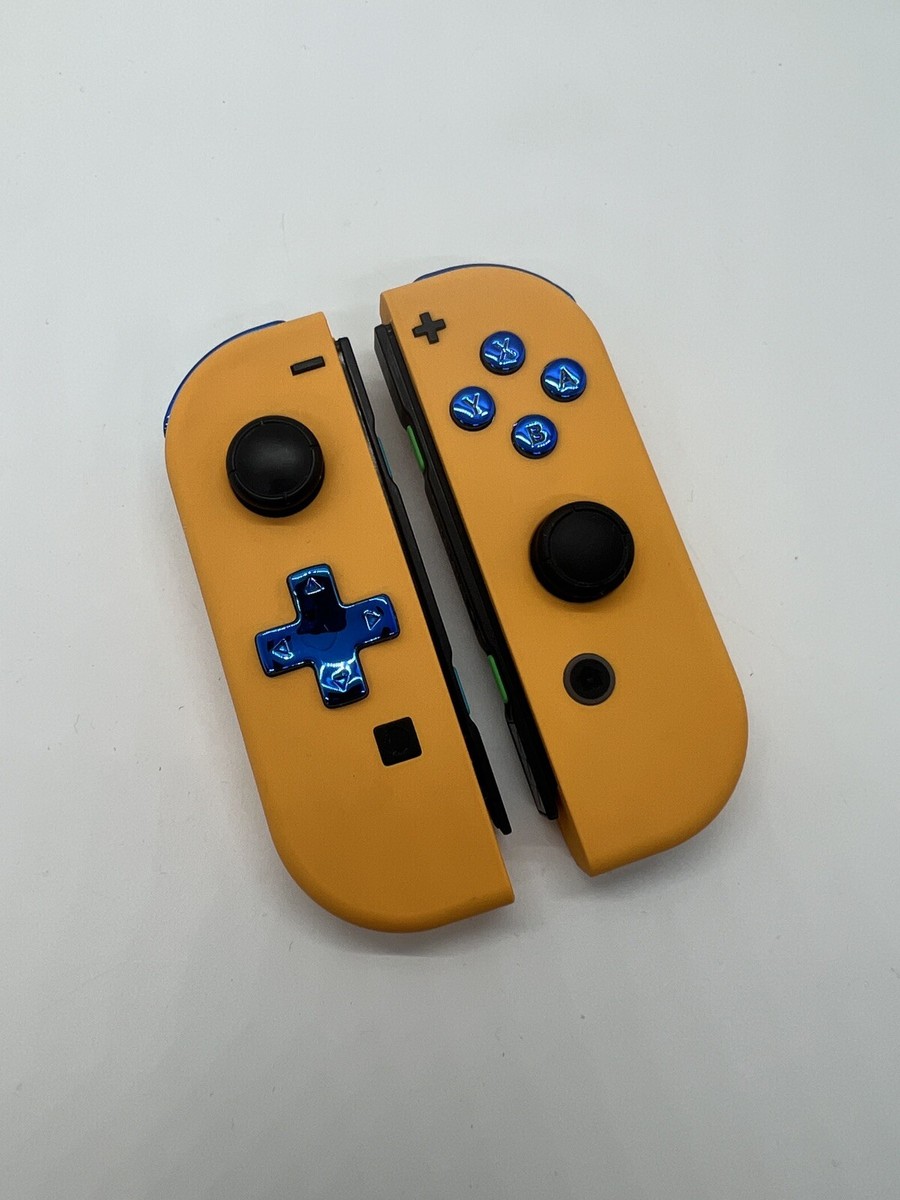 Nintendo Switch Joy-Con (L/R) Orange Yellow Blue Metallic Rare