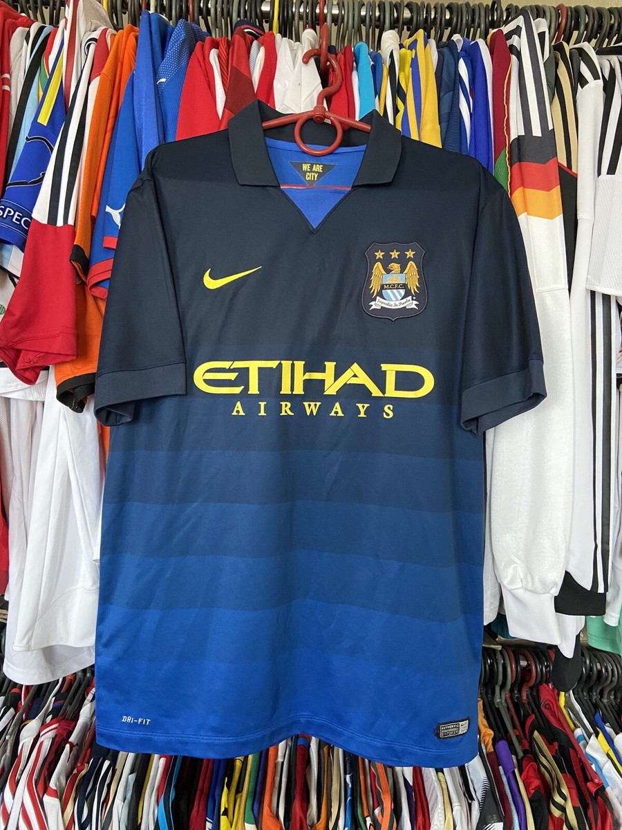 MANCHESTER CITY 2014 2015 AWAY FOOTBALL SHIRT SOCCER JERSEY NIKE