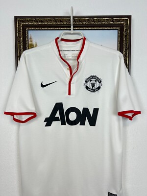 Manchester United Away football shirt 2012 Soccer Nike AON Jersey