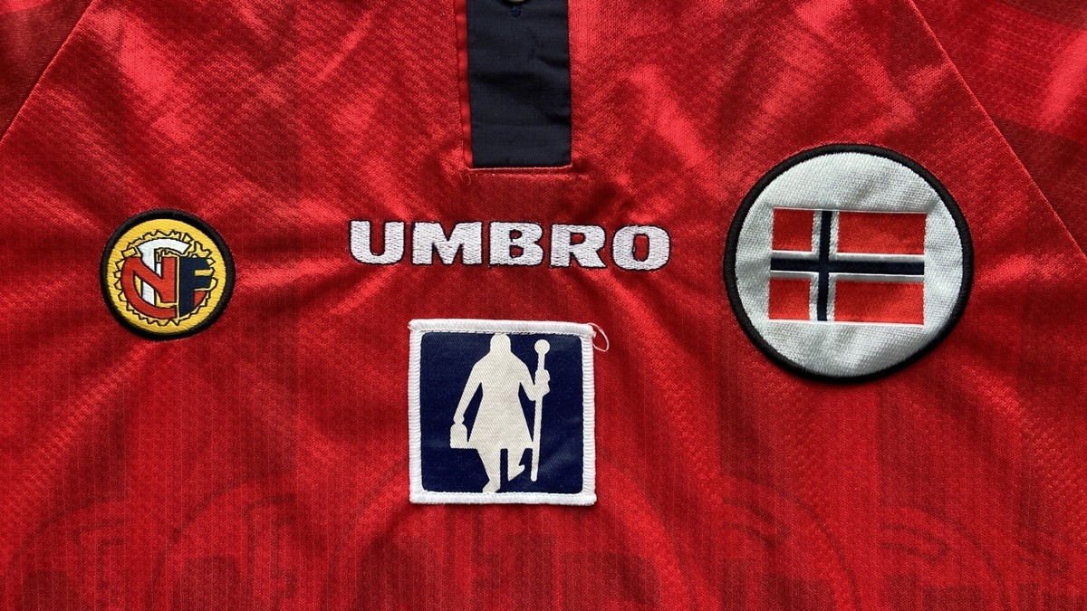 NORWAY 1998 1999 HOME FOOTBALL SHIRT SOCCER JERSEY UMBRO sz XL MEN
