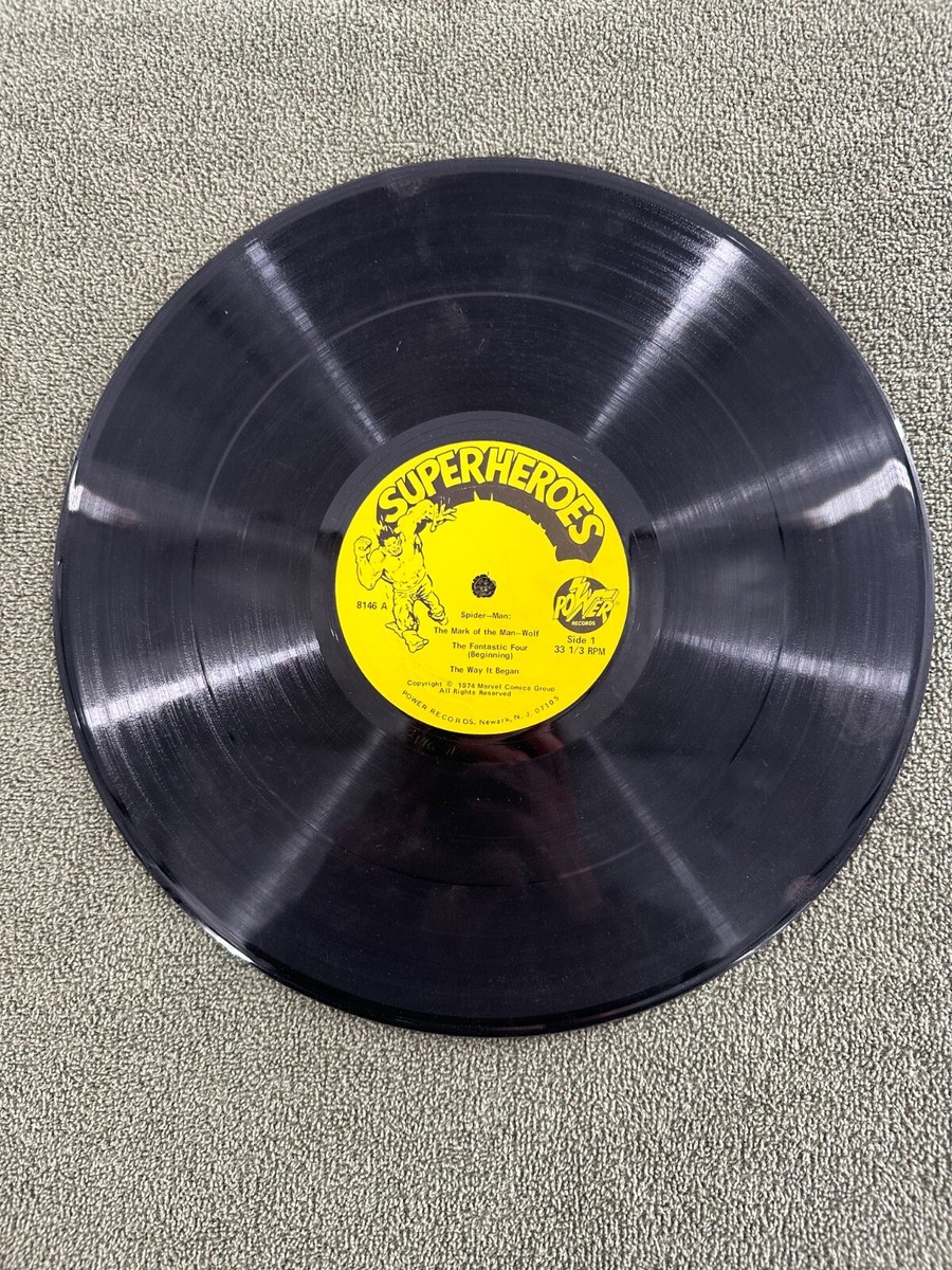 The AMAZING SPIDER-MAN and Friends LP Power Records Album 1974