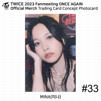 TWICE 8th Anniversary ONCE AGAIN Fanmeeting Pop up MD Trading Card