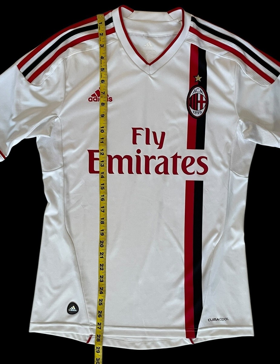AC Milan Away 2011 2012 Jersey Adidas RARE UCL Soccer Men's sz