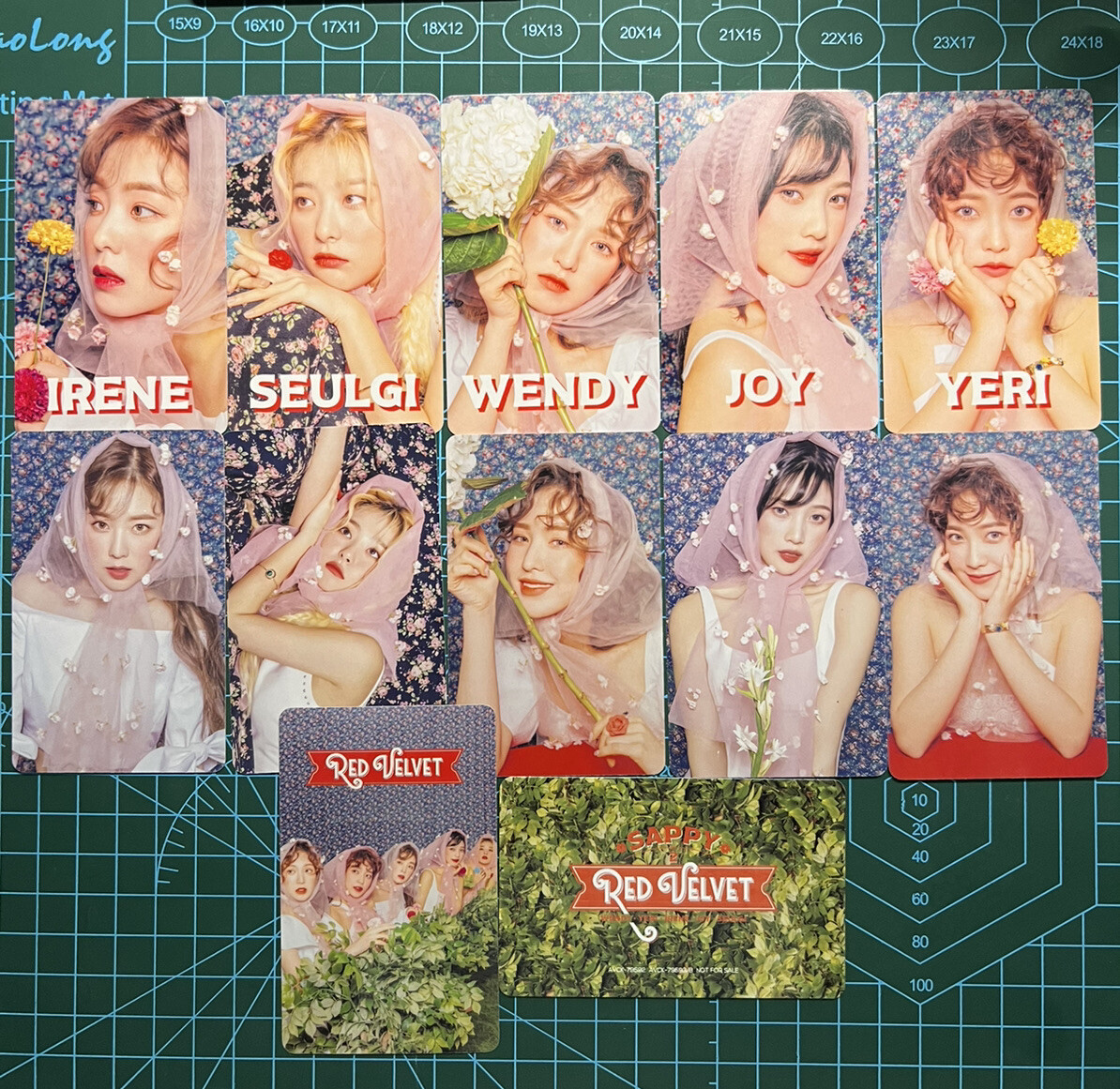 Irene Seulgi Wendy Joy Yeri photocard sappy red velvet japanese