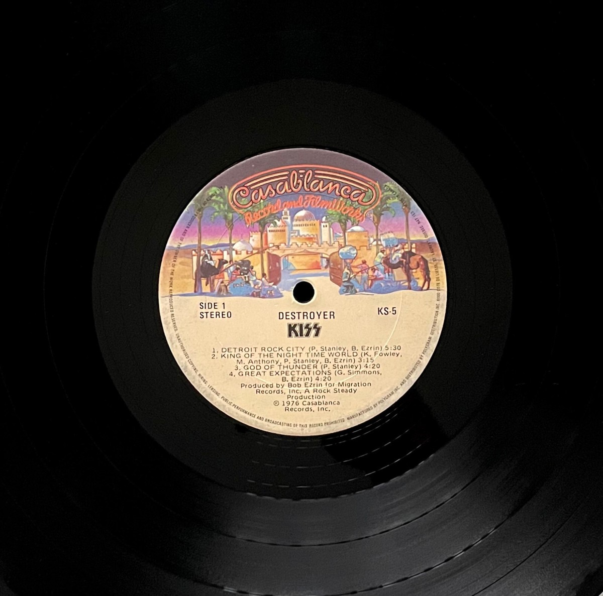 ORIGINAL 1976 KISS Album DESTROYER Record THE PRICELESS COLLECTION