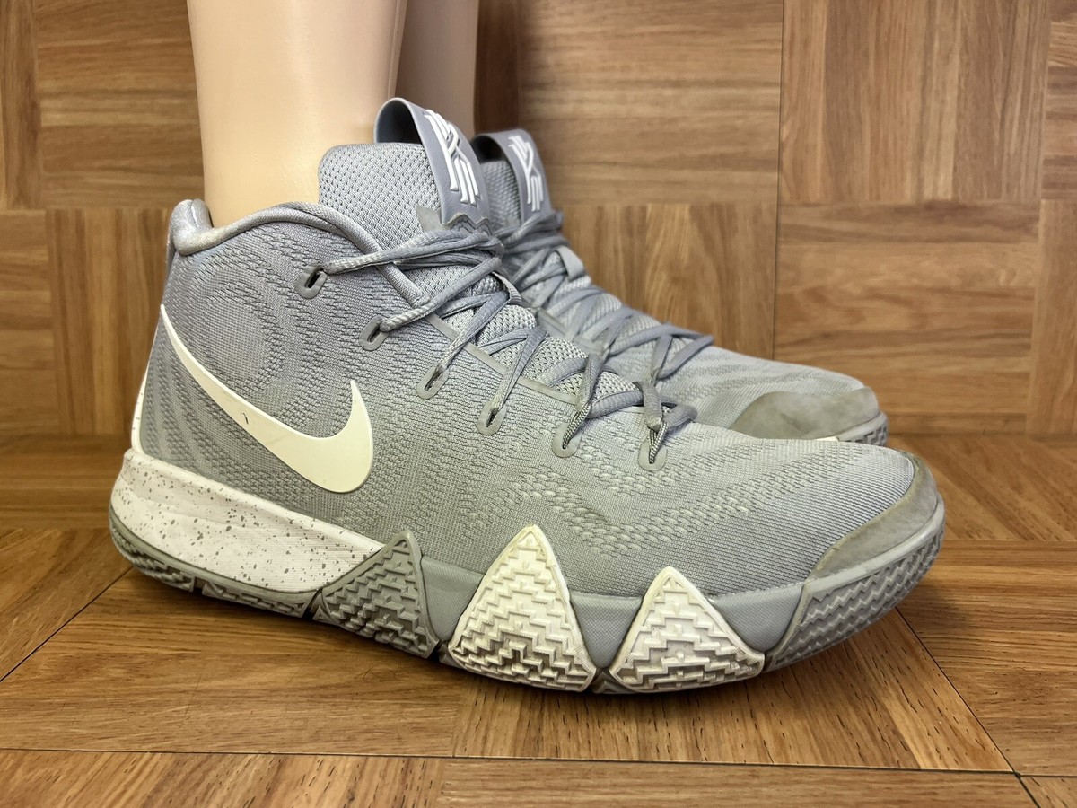 RARE🔥 Size 12 - Nike Kyrie 4 IV Wolf Grey 2018 AV2296-002 Men's