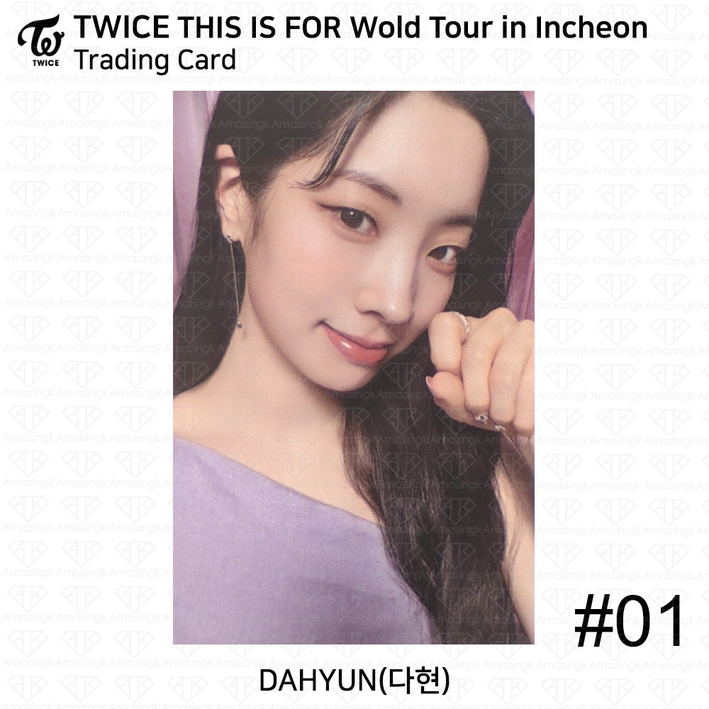 TWICE THIS IS FOR World Tour In INCHEON Trading Card KPOP K-POP