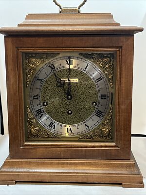Vintage “Seth Thomas” Wind Up Antique Wood Mantel Clock With Key