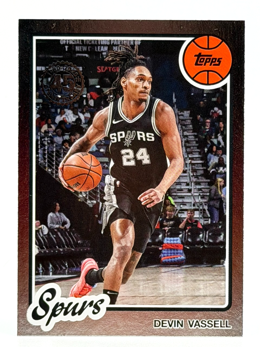 2025-26 Topps Basketball #80BK-7 45th Anniversary Foil - Devin