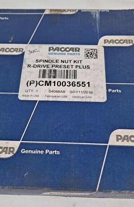 NEW GENUINE Paccar CM10036551 SPINDLE NUT KIT R-DRIVE PRESET PLUS