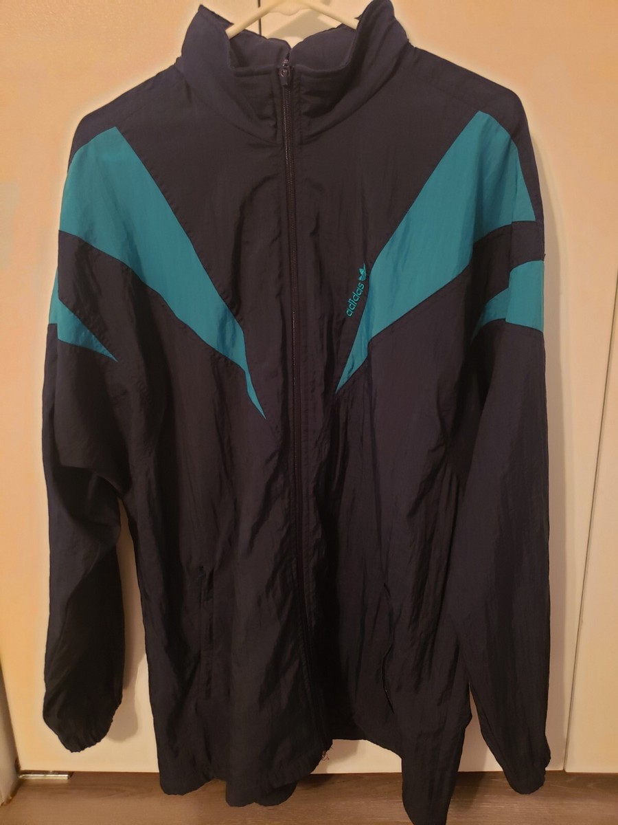 Vintage Adidas 90s D6 F180 Men's Tracksuit Size M Jacket Full Zip