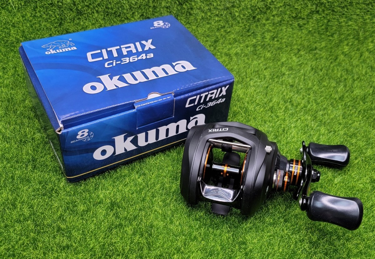 Okuma Citrix 6.4:1 Low-Profile Baitcast Fishing Reel, Right Hand