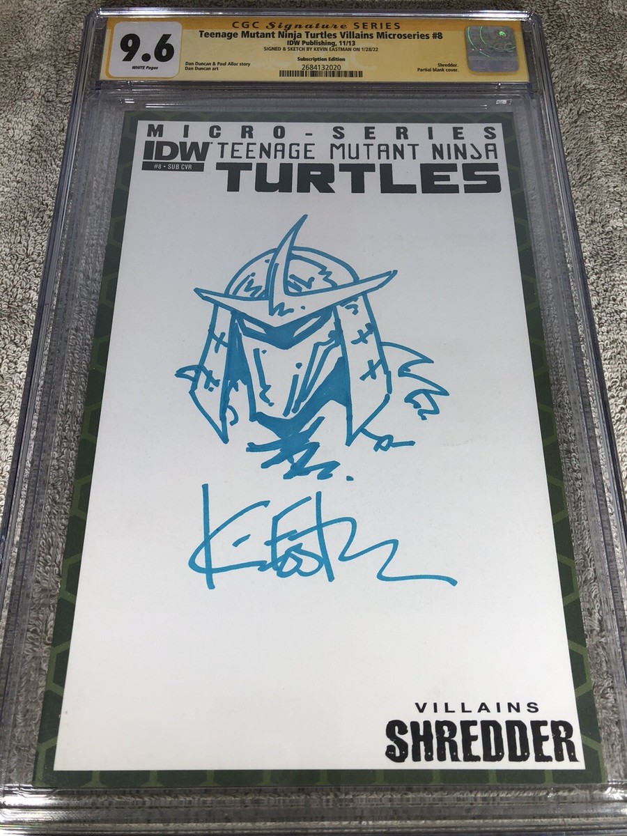 Teenage Mutant Ninja Turtles 8 CGC SS 9.6 Shredder Original art