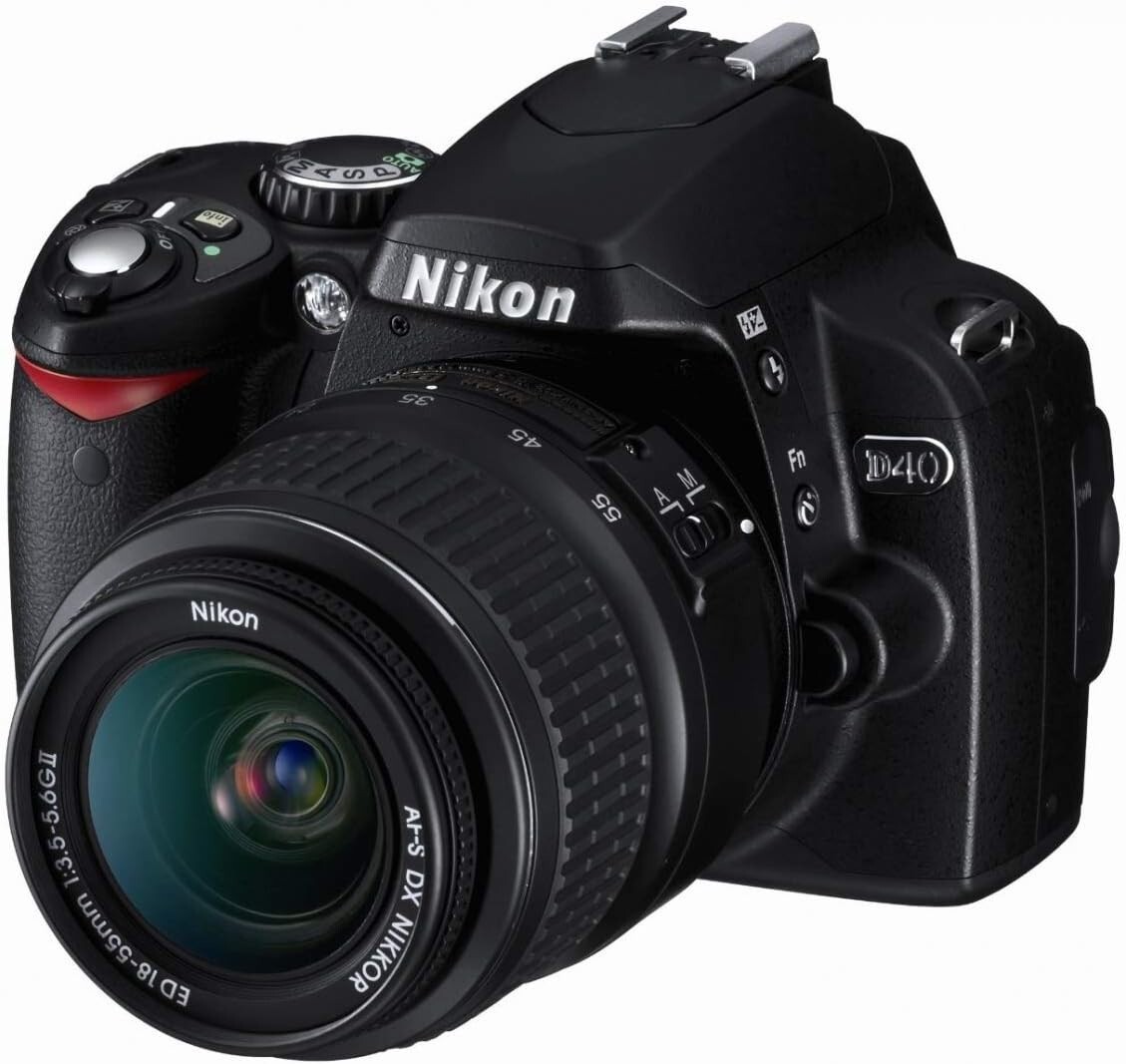 Nikon D40 6.1MP Digital SLR Camera💗Bundle-Nikon DX/Charger/2