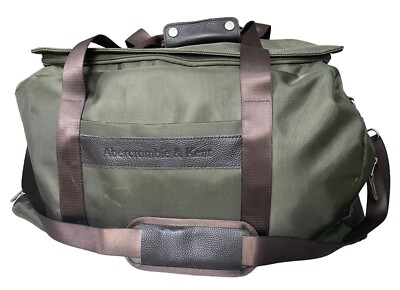 Abercrombie & Kent Safari Army Olive Green Nylon Large Duffle Bag