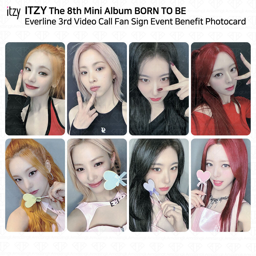 ITZY 8th Mini Album Born To Be Everline 3rd Video Call Fan Sign