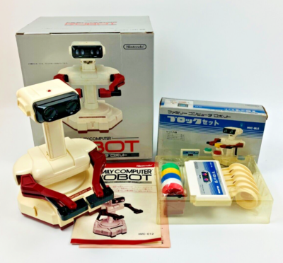 NINTENDO FAMICOM ROBOT HVC-012 Family Computer Boxed Tested BLOCK