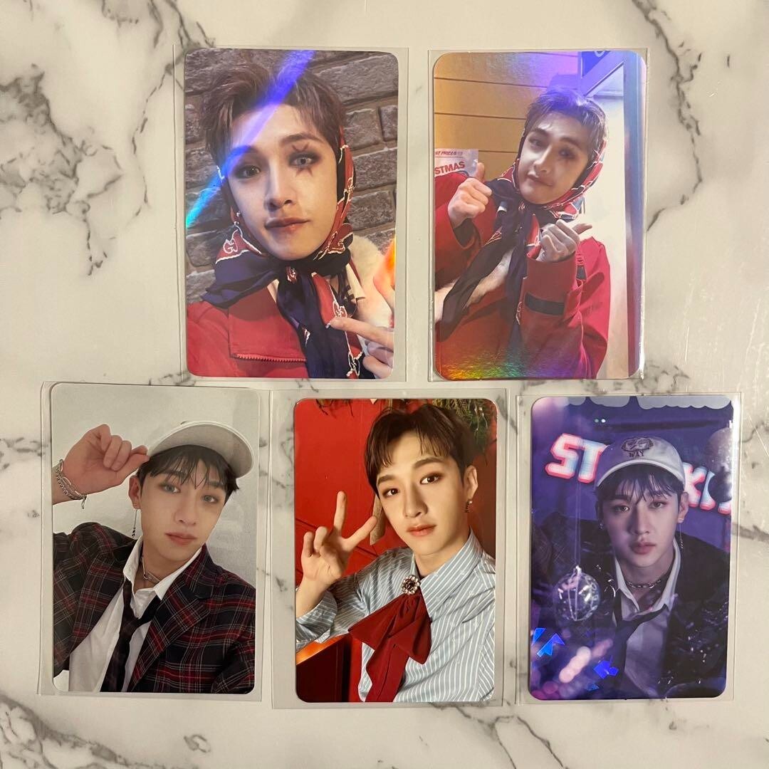 Stray Kids Bang Chan Official Photo Card Set Christmas Evel
