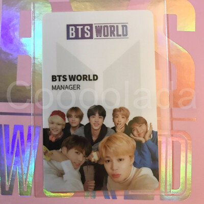BTS World OST Limited Edition OFFICIAL Photocard Magnet Manager ID