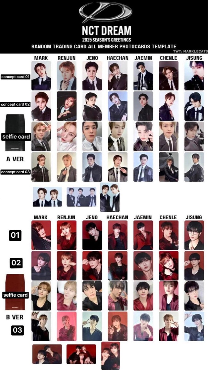 NCT DREAM 2025 SEASON'S GREETINGS RANDOM TRADING CARD OFFICIAL