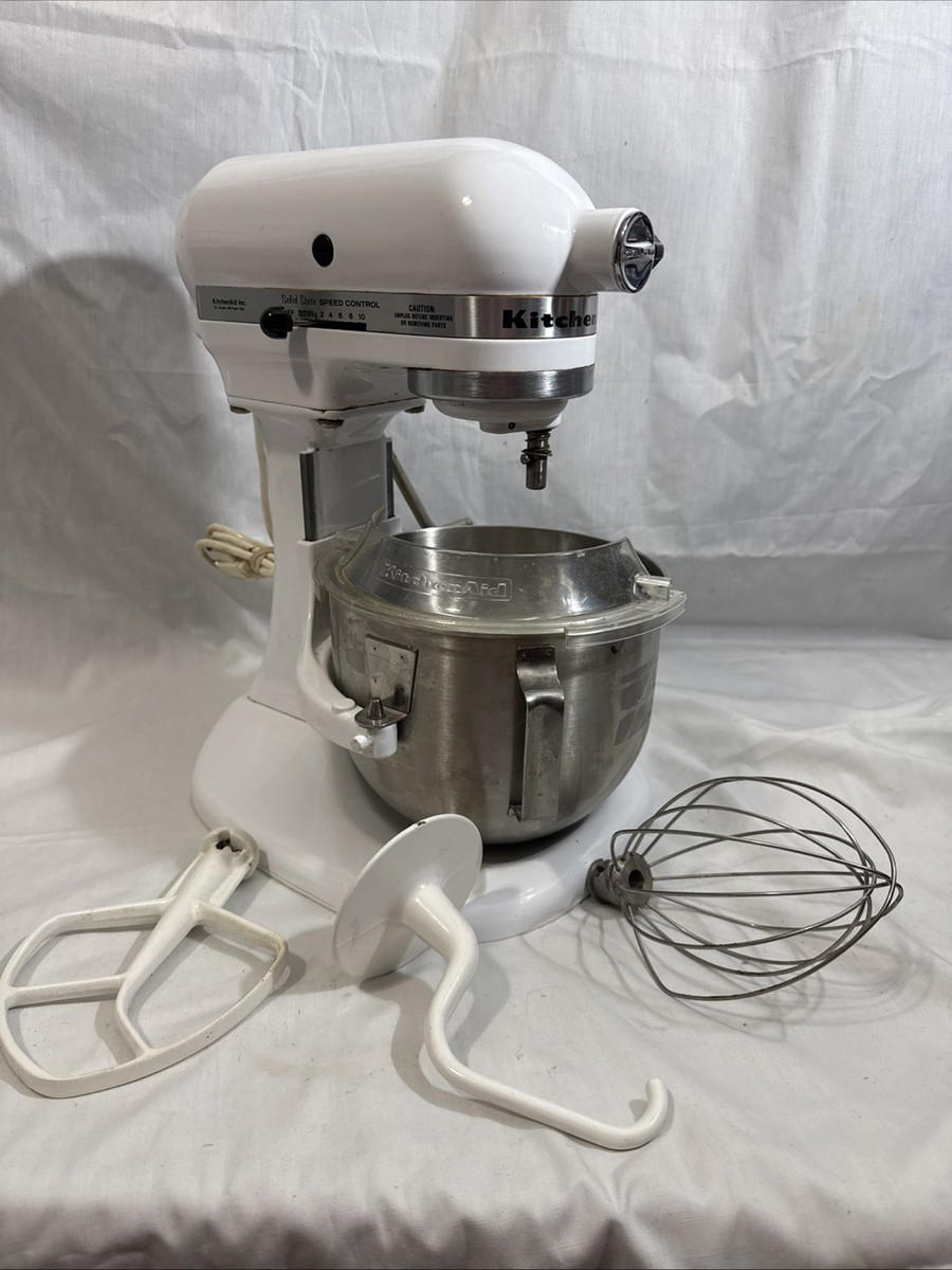 KitchenAid Pro HD White 5 Qt Bowl, 3 Accessories Stand Mixer