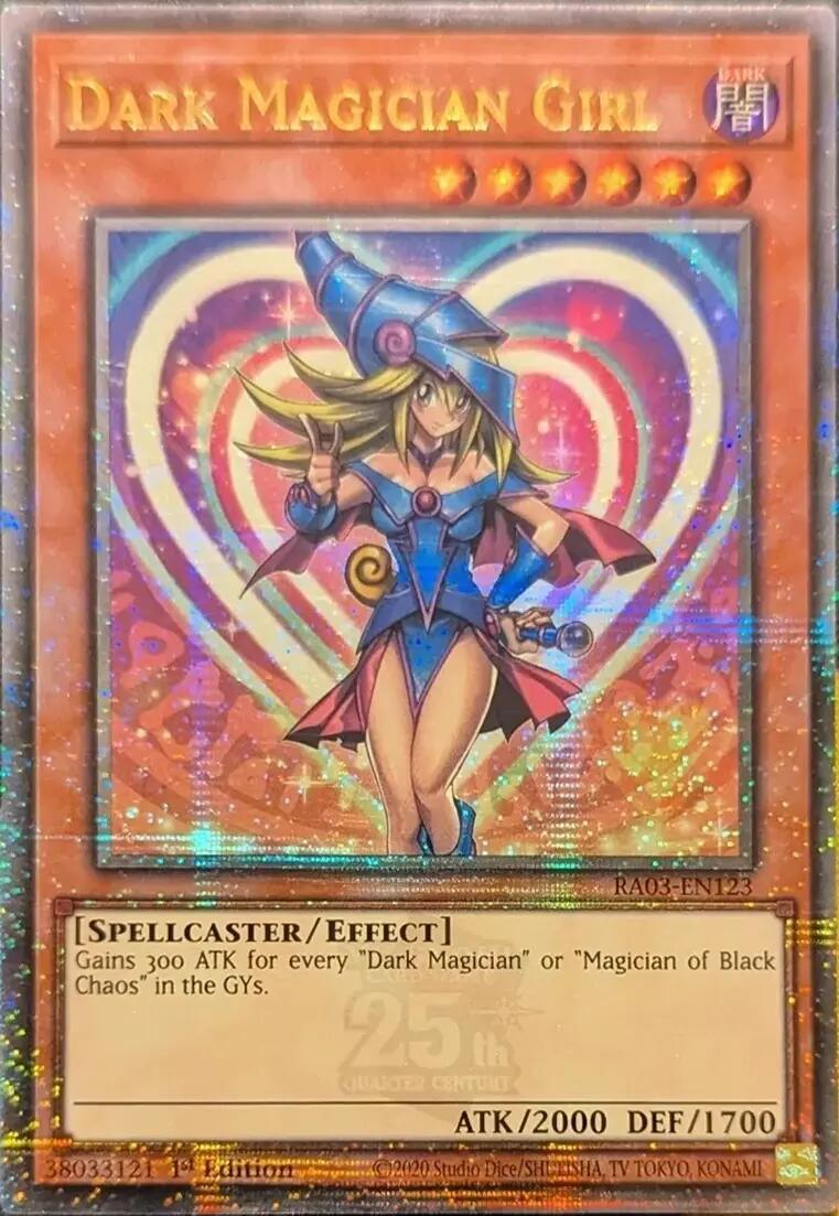 Dark Magician Girl (Quarter Century Secret Rare) (A) RA03-EN123