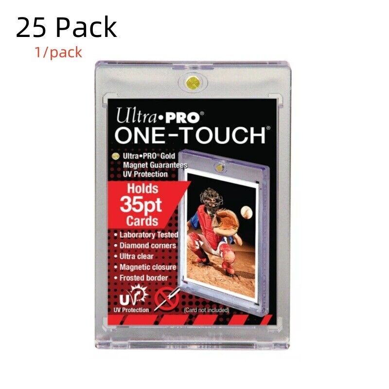 25 Pack Ultra Pro One-Touch Magnetic Card Holder For 35PT Trading