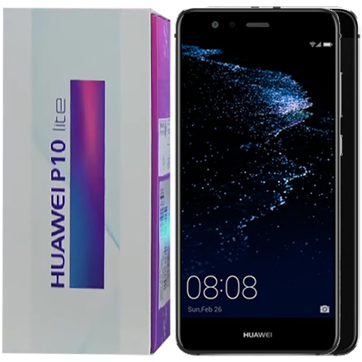 Huawei P10 Lite 4G/LTE Black 32GB + 4GB Dual-SIM Factory Unlocked