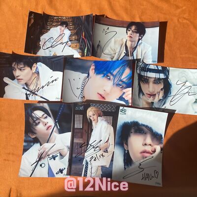 STRAY KIDS 合 HOP WALKING ON WATER AUTOGRAPHED SIGNED PHOTO 4*6 K