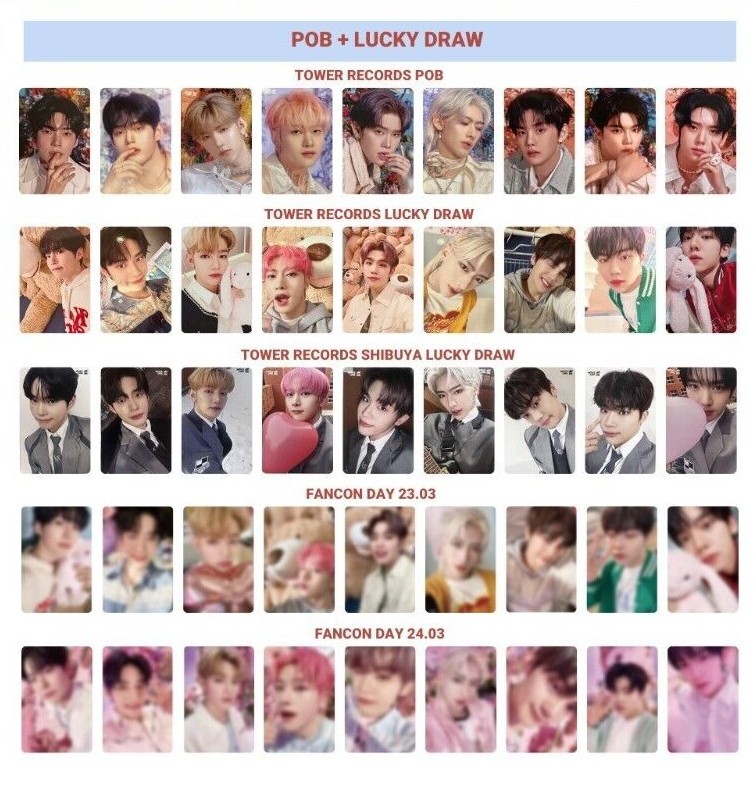 ZB1 ZEROBASEONE x YURAYURA JAPAN ALBUM TOWER RECORD ALLPOB LD