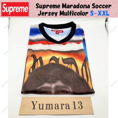 Supreme Maradona Soccer Jersey Multicolor Size S-XXL | eBay