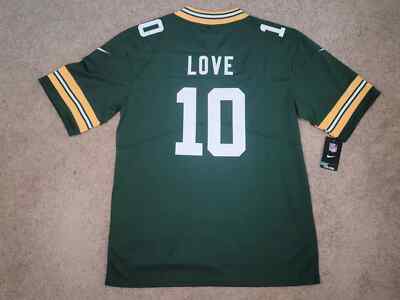 Green Bay Packers Jordan Love #10 Green Jersey All Stitched Adult