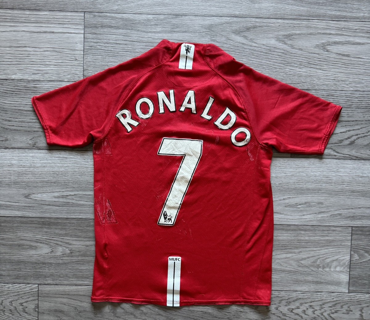 7 RONALDO MANCHESTER UNITED 2007/09 HOME FOOTBALL SHIRT JERSEY