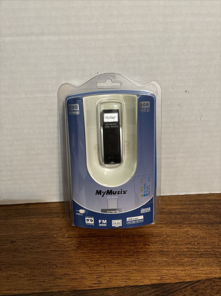 MYMUSIX PD-6070 1GB MP3 PLAYER MUSIC FM RADIO USB 2.0 BRAND NEW