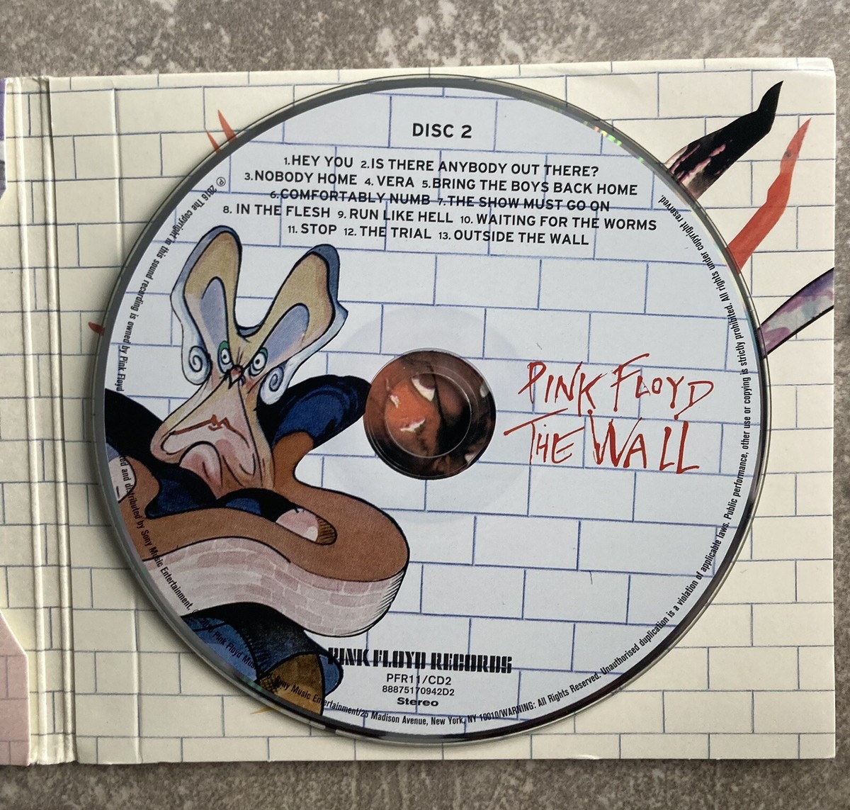 Pink Floyd The Wall CD 1 and CD 2 Great Music In Excellent