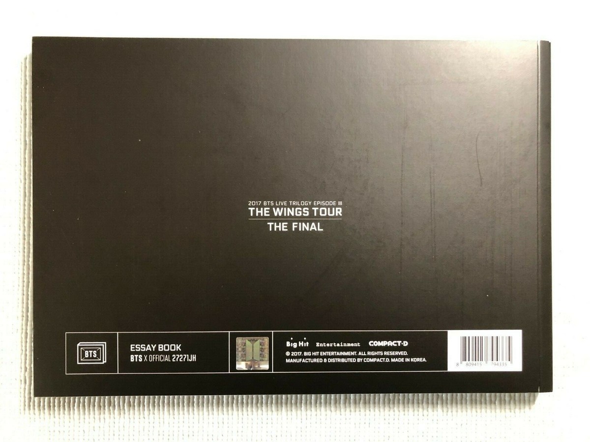 BTS The Wings Tour Essay Book With Photocard (J-HOPE) | eBay