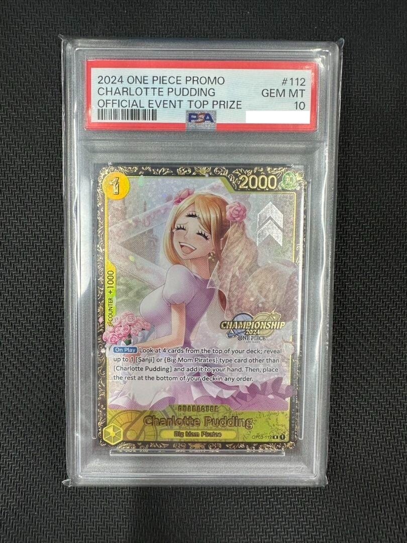 PSA 10 Charlotte Pudding OP03-112 Championship 2024 ONE PIECE Card