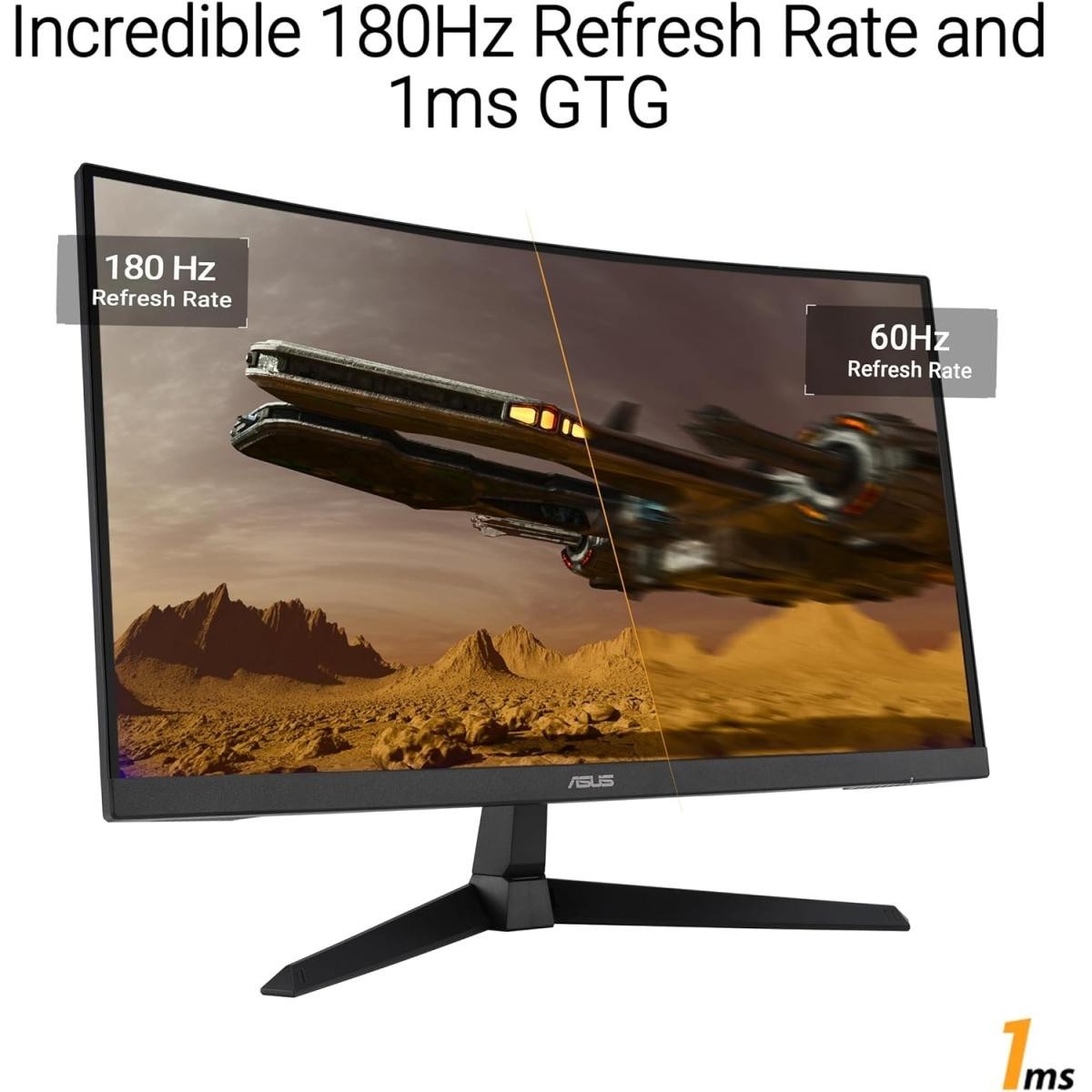 ASUS TUF Gaming VG27VQ 27” Curved Monitor - Black for sale online