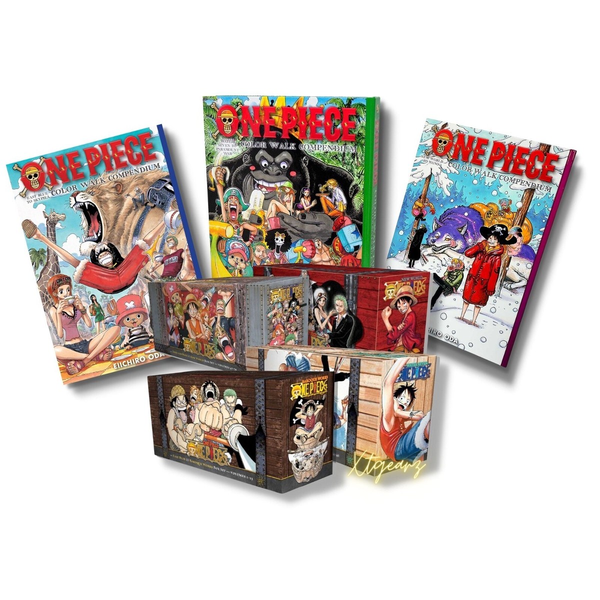 One Piece Manga Box Sets 1, 2, 3 & 4, English With Color