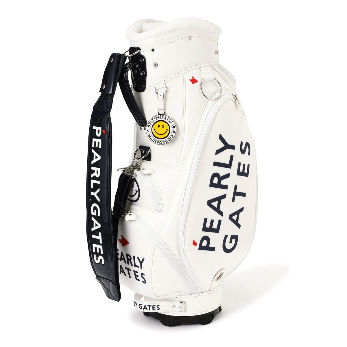 PEARLY GATES Standard Enamel Caddy Bag White 46inch Unisex PG