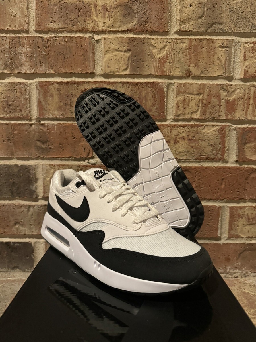 New 8.5 Nike Air Max 1 86 OG G Big Bubble Panda Black White Golf