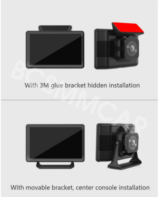5in 140° Wide Angle Dash Cam Car DVR Front Rear Camera Recorder