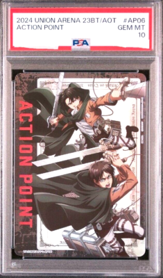PSA 10 Union Arena Card Attack on Titan Eren AP Action Point Rare